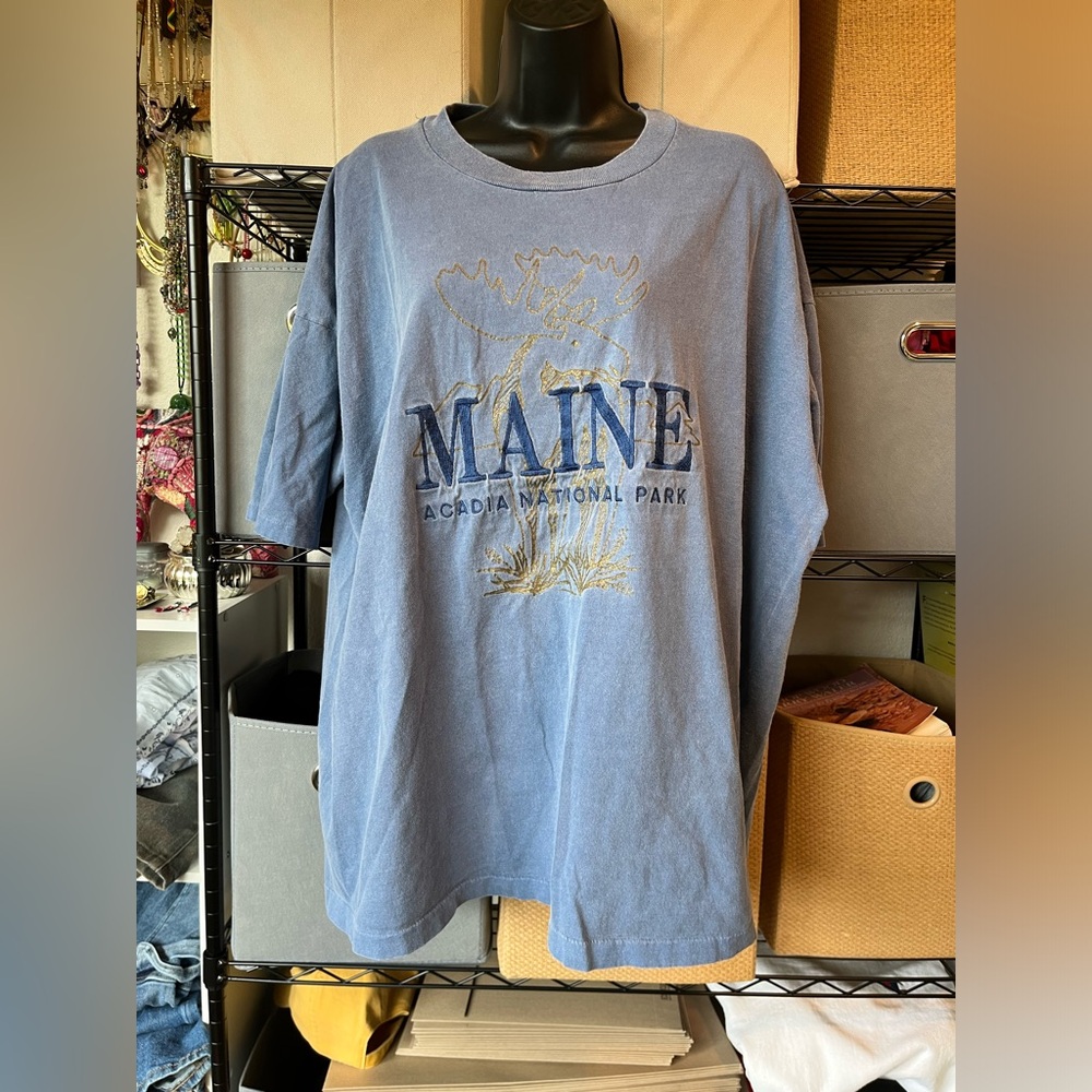 Maine Acadia National Park Graphic Tee - Blue